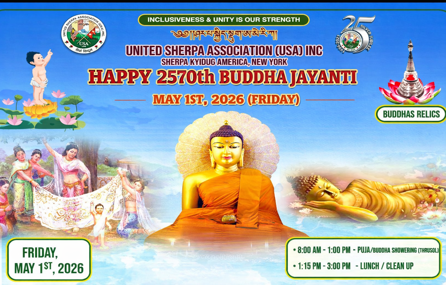 2570th Buddha Jayanti Celebration and Buddha Relics Ceremony